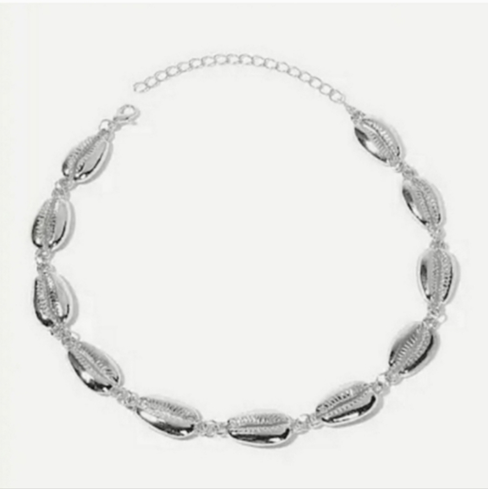 Free People Silver Cowrie Shell Necklace - Picture 2 of 5